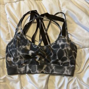 Victoria Sport Black and Gray Women's Sports Bra